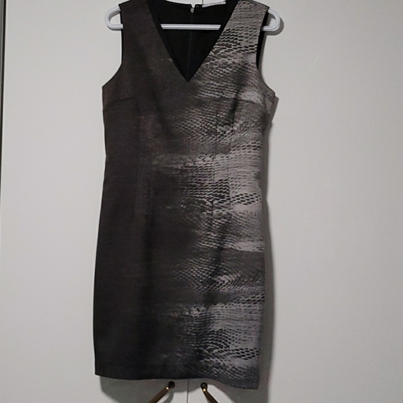 T Tahari Midi grey dress 8 - Picture 4 of 4